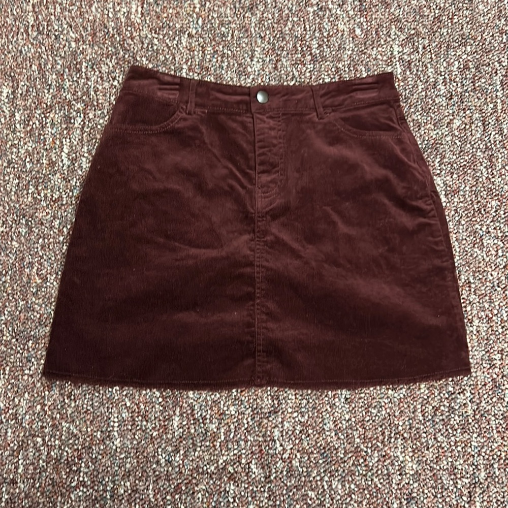 Burgundy Skirt from Forever 21